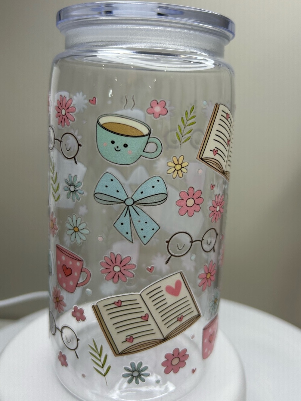 BPA Free Reader Themed Tumbler with Lid and Straw